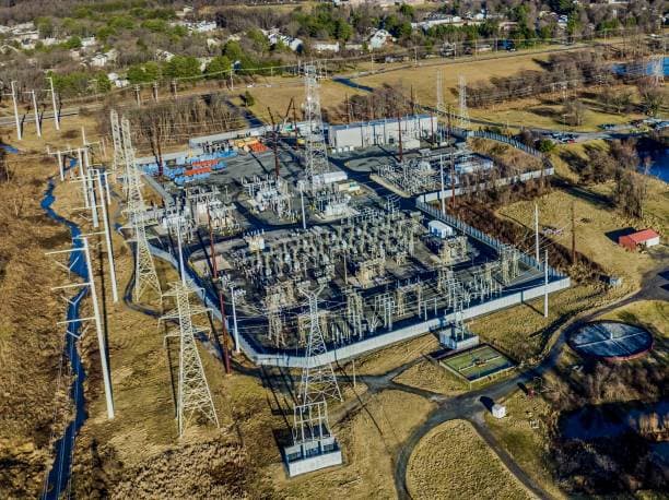 Bird exclusion at electrical substation